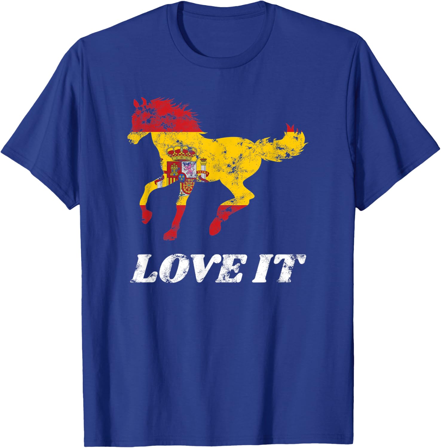 Spanish Horse Riding Horseback Rider Equestrian Pony Hooves T-Shirt - T-Shirt | Royal