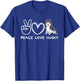Peace, Love Husky Retro Husky Dog Lover T-Shirt - T-Shirt | Royal