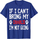 If I Can't Bring My Dog CHARLIE I'm Not Going Cute Paw Shirt Women Kids T-Shirt - T-Shirt | Royal