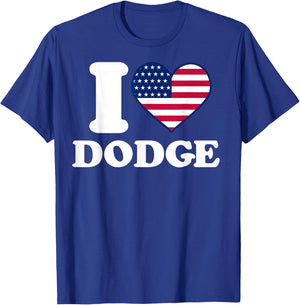 I love Dodge I heart Dodge T-Shirt - T-Shirt | Royal