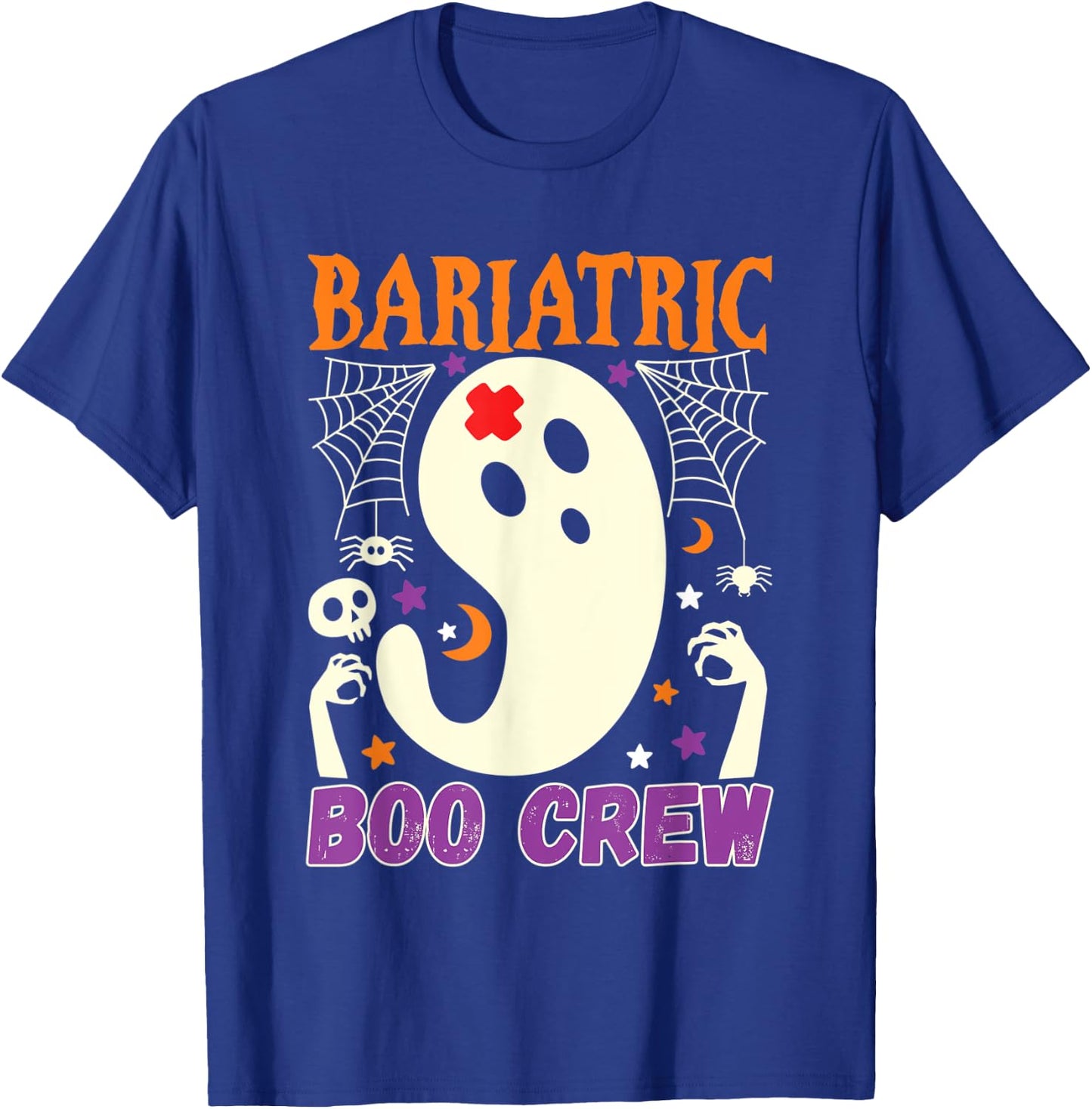 Bariatric Boo Crew Nurse Halloween Nurses Cute Ghost Women T-Shirt - T-Shirt | Royal
