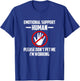 Emotional-Support Human Halloween Costume Do Not Pet Me T-Shirt - T-Shirt | Royal