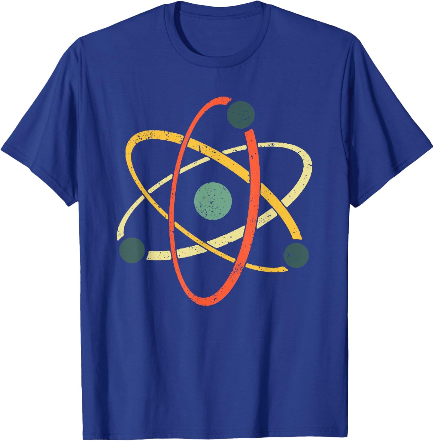 Cool Atom Art Men Women Biology Physics Chemistry Teacher T-Shirt - T-Shirt | Royal