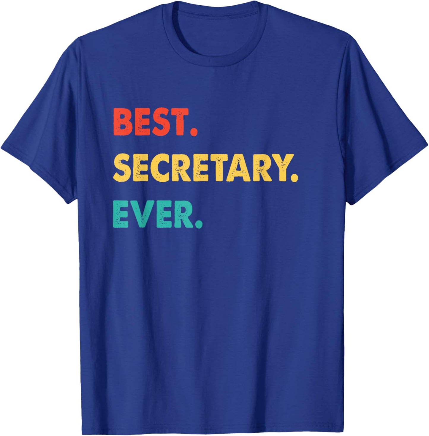 Secretary Retro Best Secretary Ever T-Shirt - T-Shirt | Royal