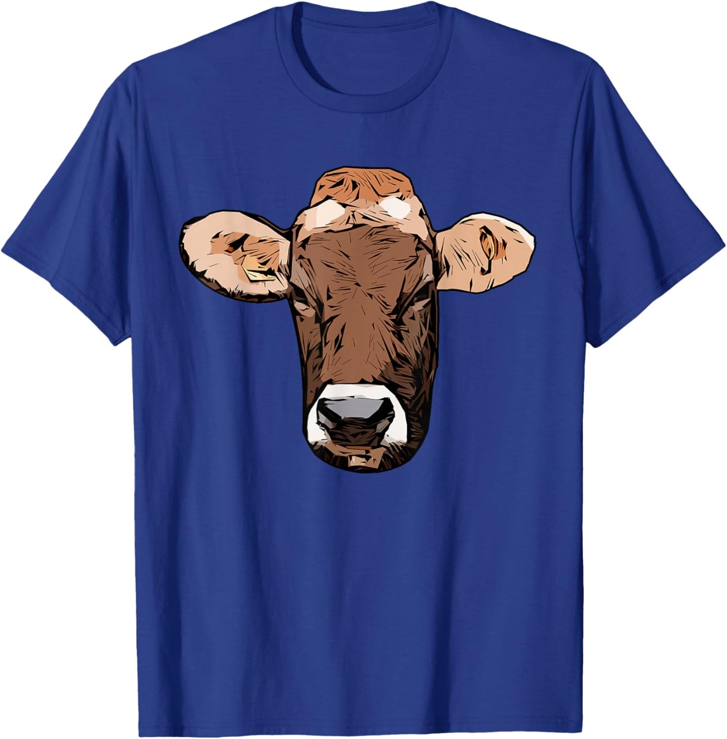 Jersey Cattle design Farmer imprint motif with cow T-Shirt - T-Shirt | Royal