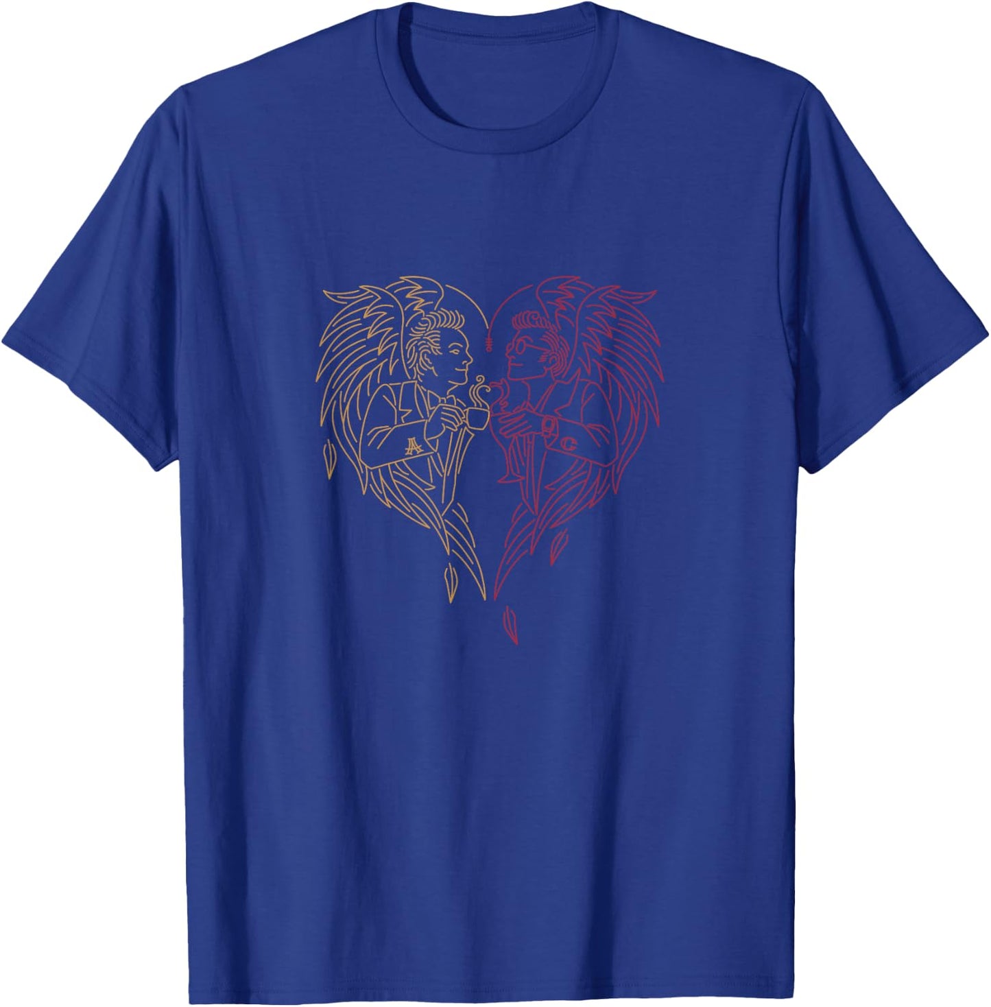 Good Omens - A Toast to The World (Gold and Red) T-Shirt - T-Shirt | Royal