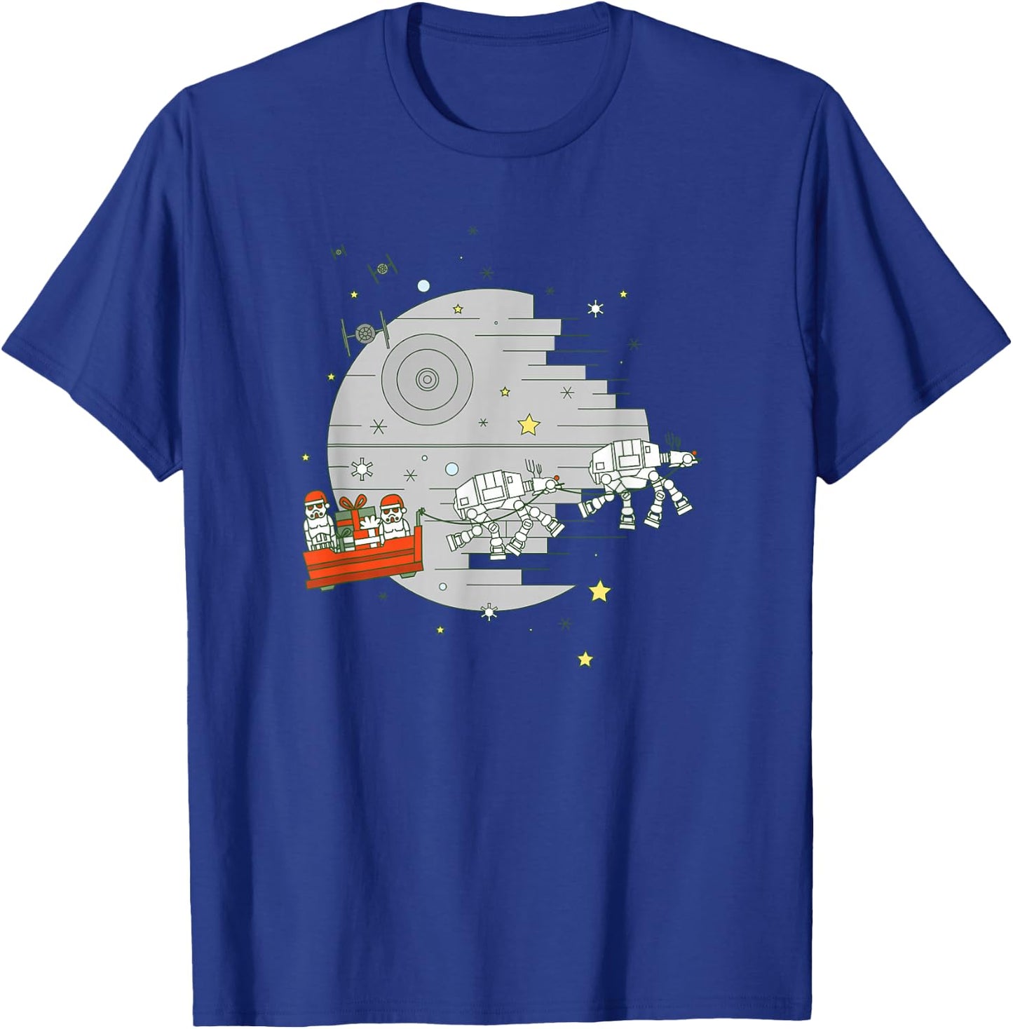 Star Wars Christmas Death Star Sleigh Ride T-Shirt - T-Shirt | Royal