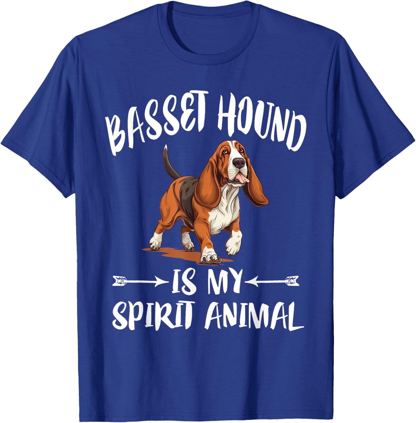 Basset Hound Is My Spirit Animal Dog T-Shirt - T-Shirt | Royal