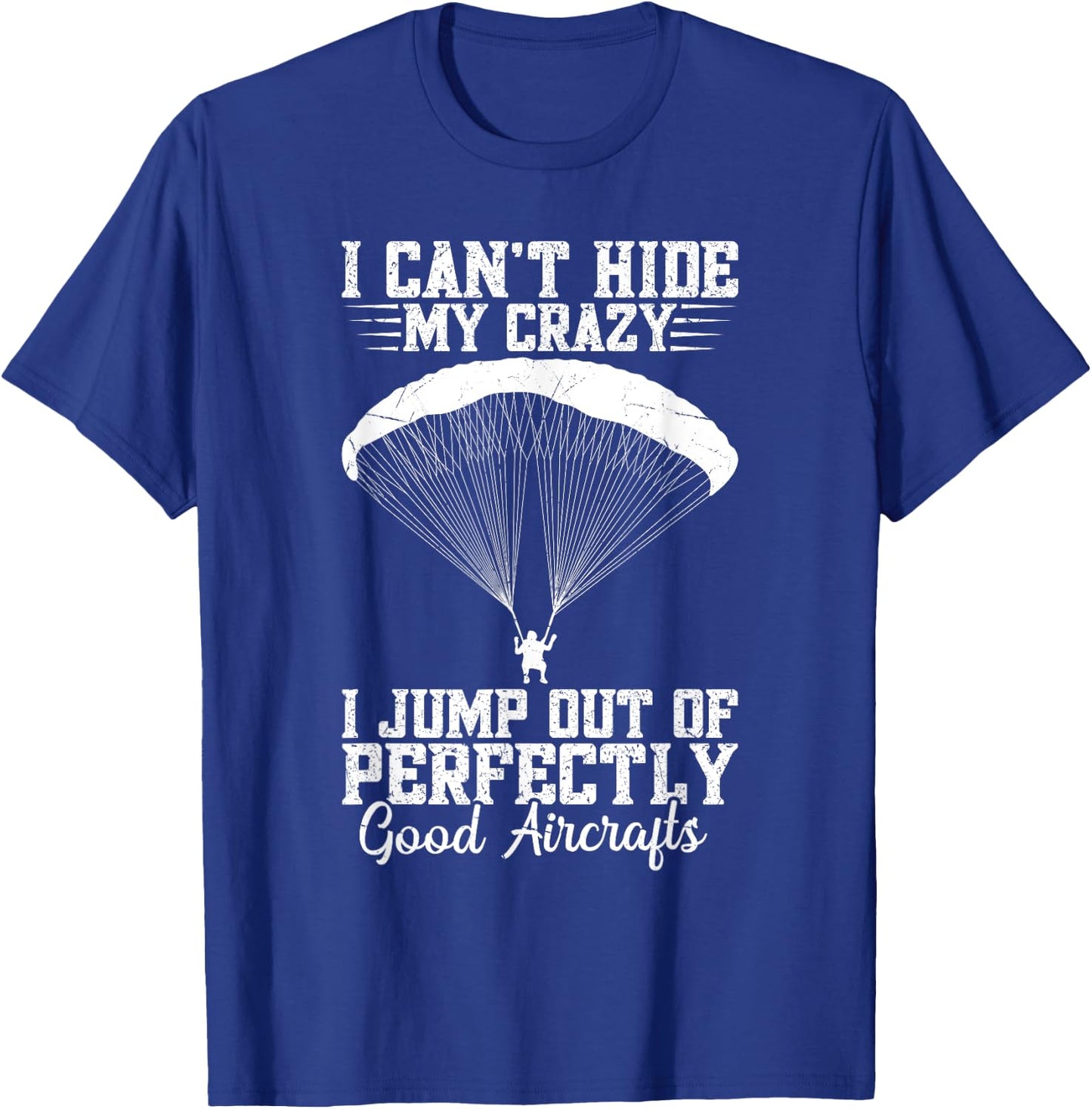 Paratrooper Costume Parachute Gear Skydiving 82nd Airborne T-Shirt - T-Shirt | Royal