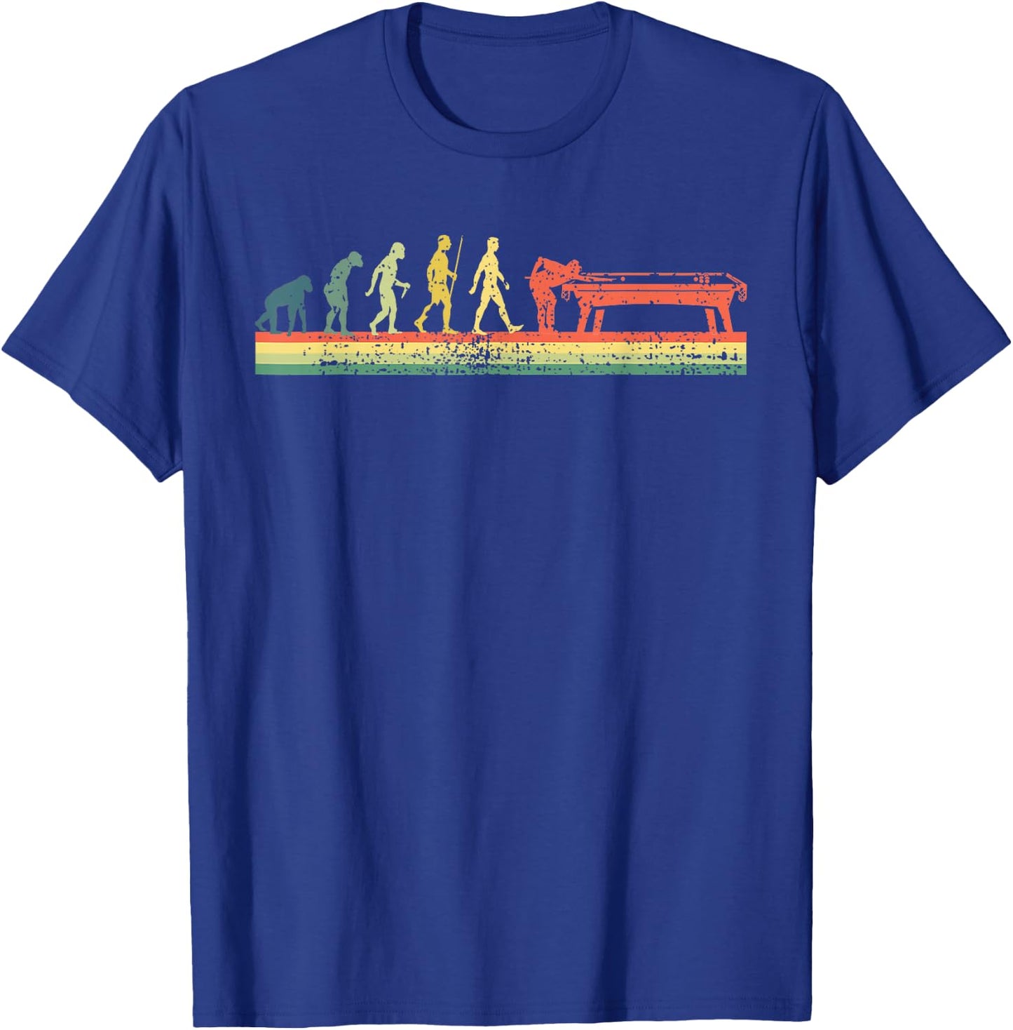 Funny Human Billiards Evolution 8 Ball Pool Player T-Shirt - T-Shirt | Royal