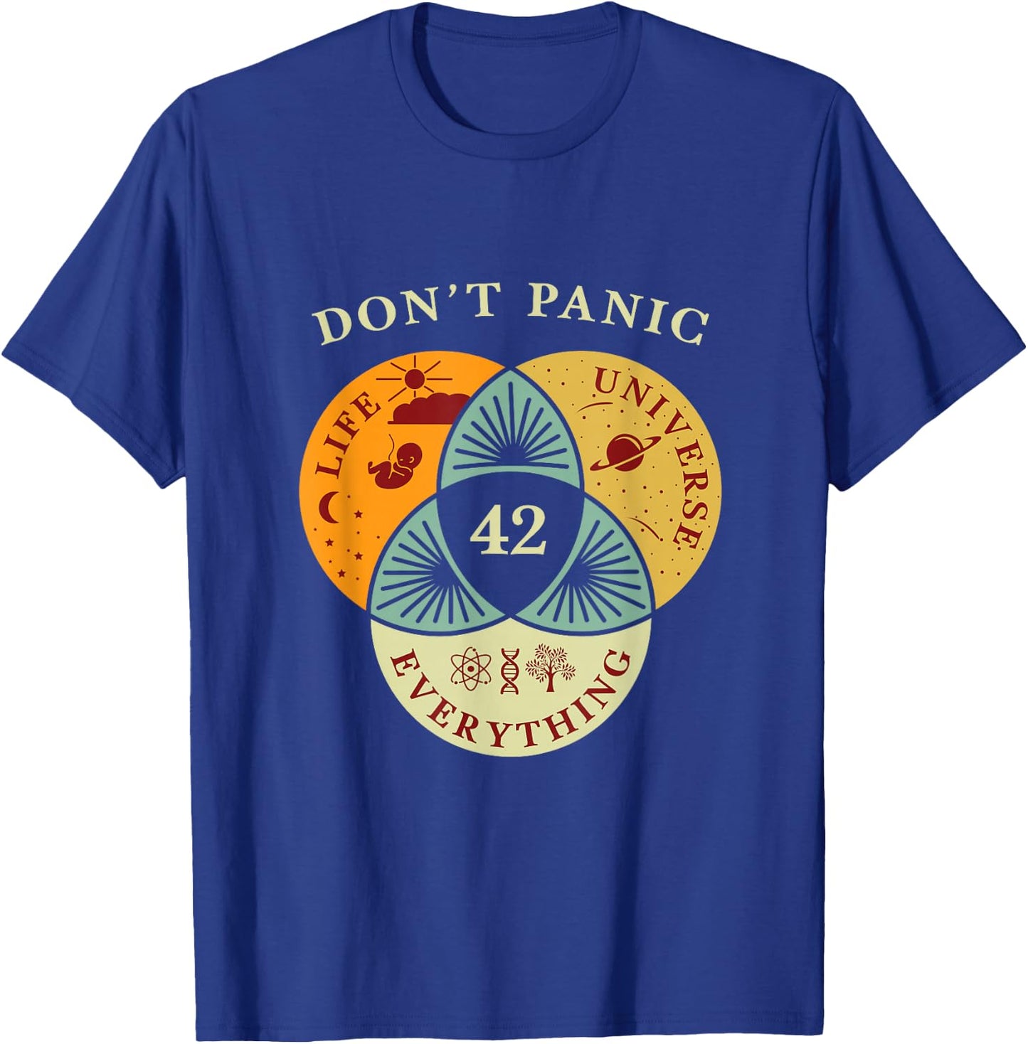 Life Universe Everything 42 Science Fiction Space Lovers T-Shirt - T-Shirt | Royal