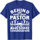 Funny Pastor Appreciation Art Women Christian Priest T-Shirt - T-Shirt | Royal