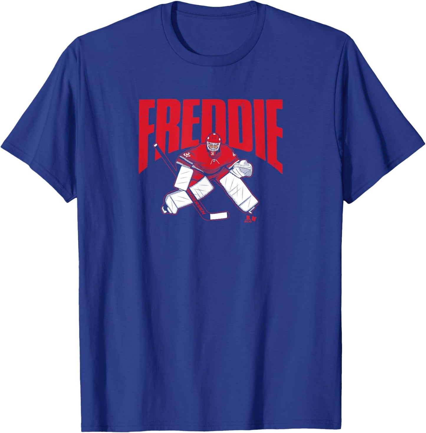 Frederik Andersen: Freddie - Carolina Hockey T-Shirt - T-Shirt | Royal