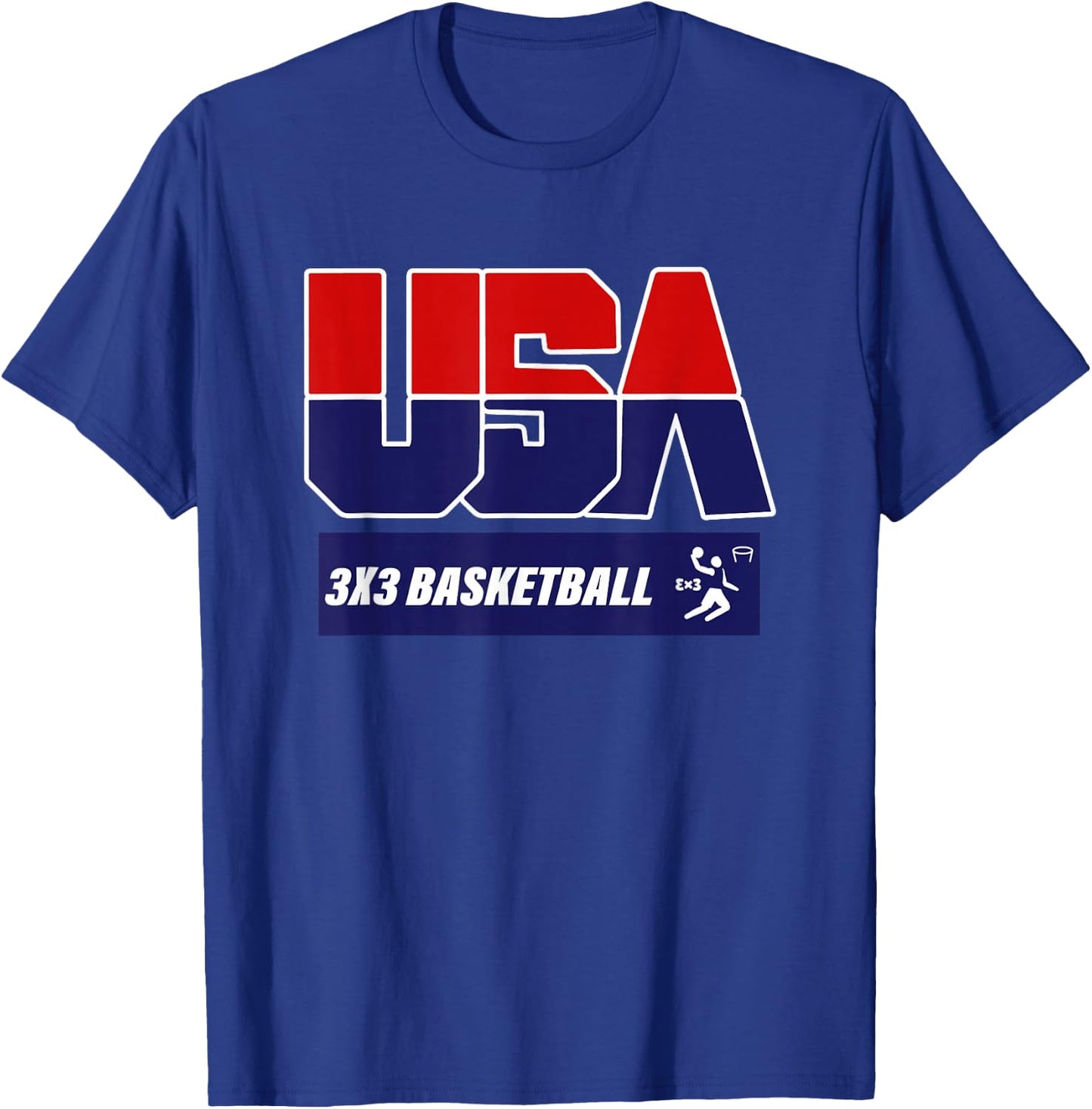2021 USA 3x3 Basketball T-Shirt - T-Shirt | Royal