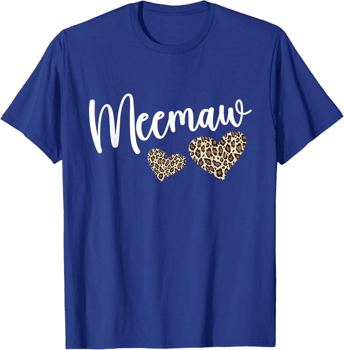 Meemaw Grandma Heart Meemaw Grandmother T-Shirt - T-Shirt | Royal