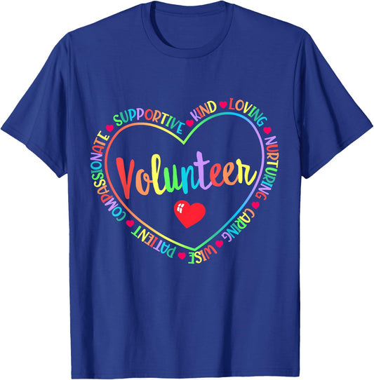 Cute Volunteer Volunteering Staff Uniform Event Church Group T-Shirt - T-Shirt | Royal