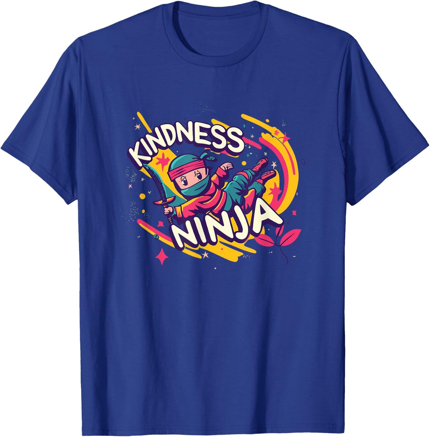 Anti Bullying Kindness Ninja School Teacher Student T-Shirt - T-Shirt | Royal