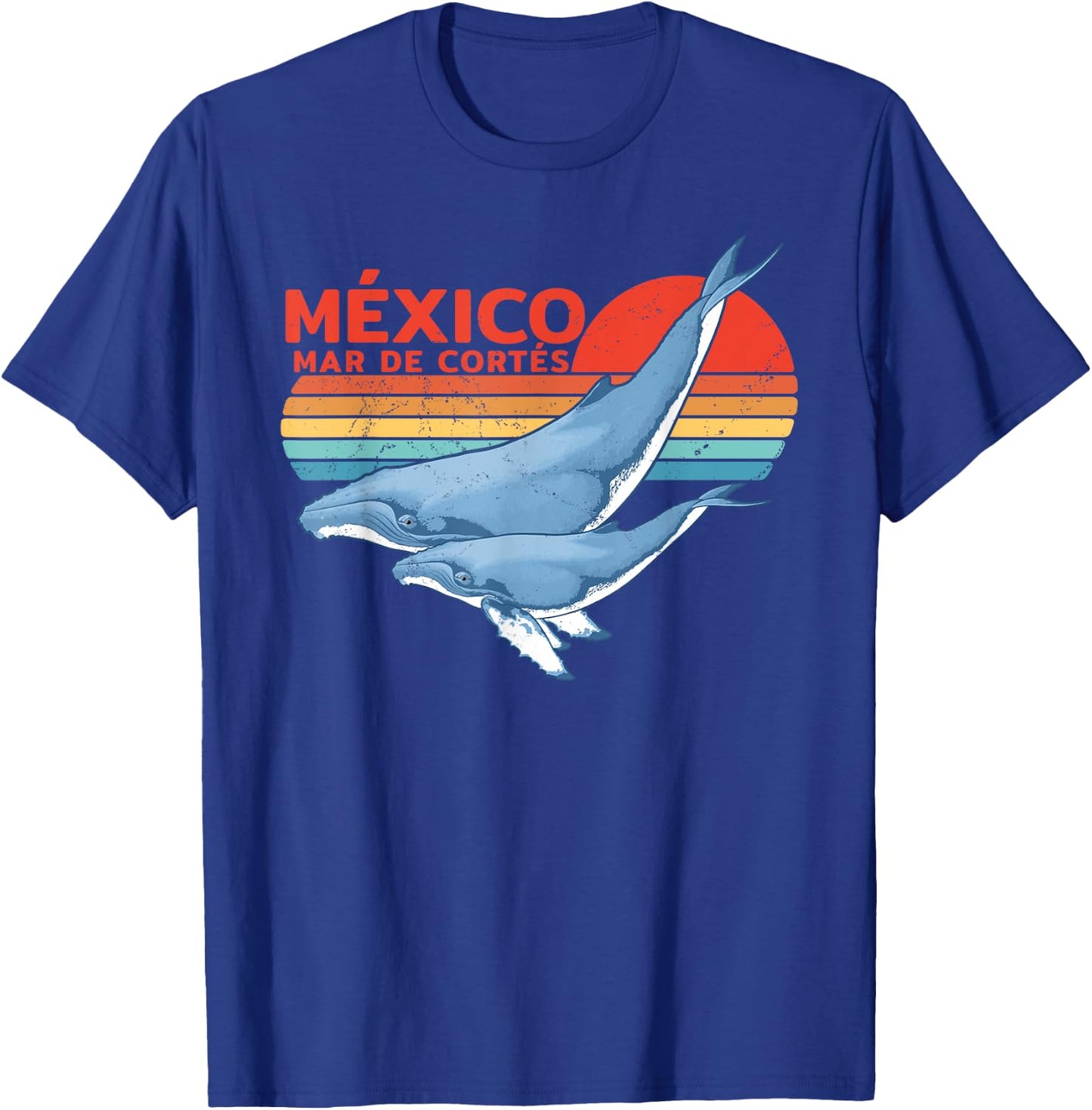 Humpback Whale Sea of Cortez Mexico T-Shirt - T-Shirt | Royal