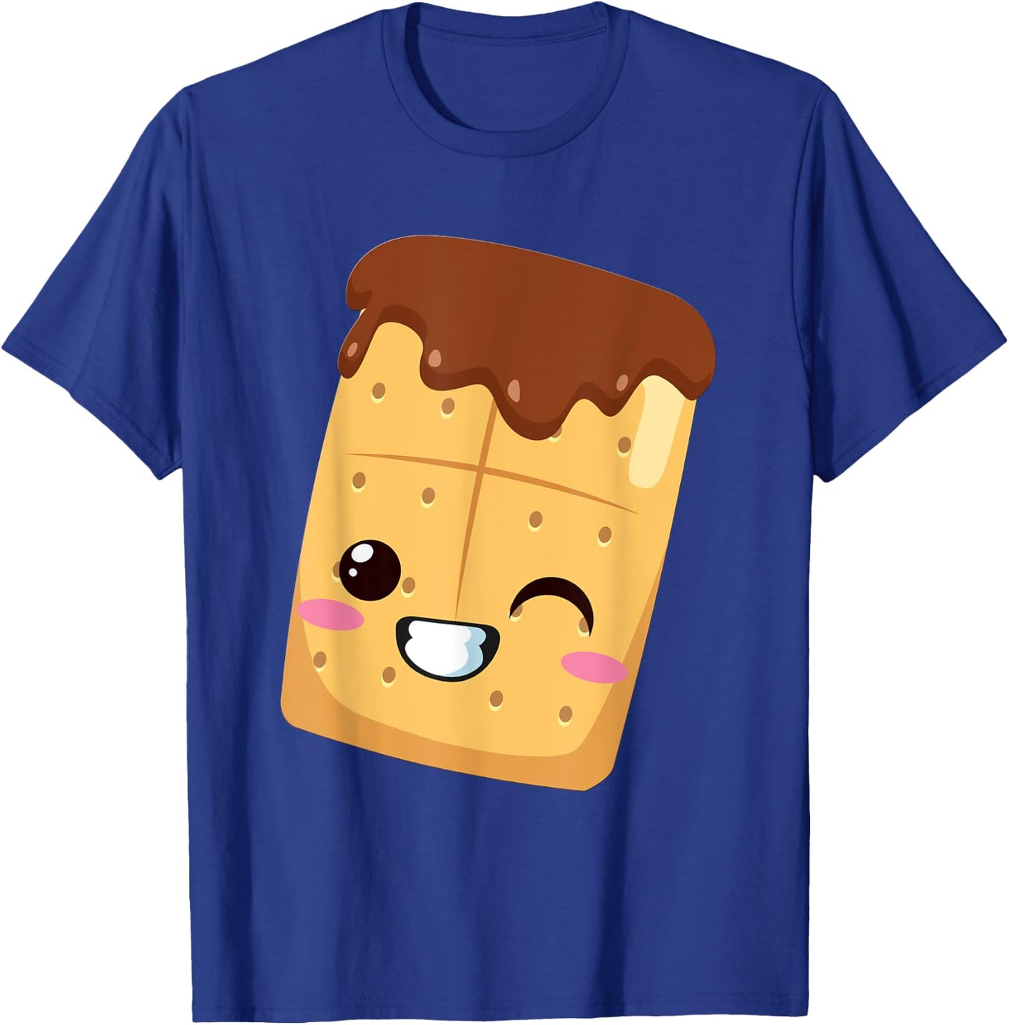 Kawaii Halloween Group Costume S'mores Graham Cracker smores T-Shirt - T-Shirt | Royal