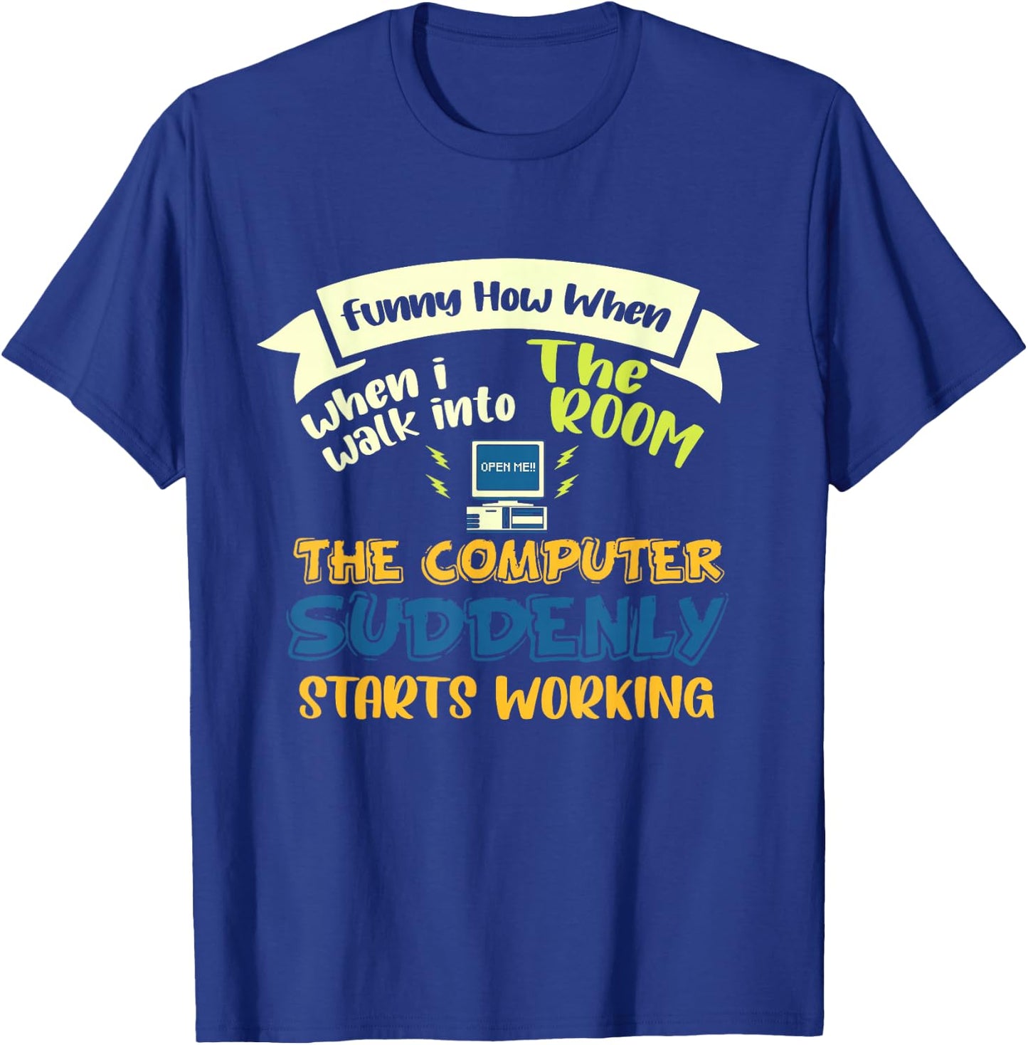 Information Technology Computer Programmer Tech Savy T-Shirt - T-Shirt | Royal