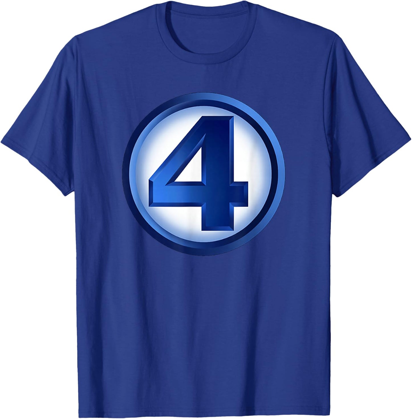 Marvel Fantastic Four Classic 4 Official Team Logo T-Shirt - T-Shirt | Royal