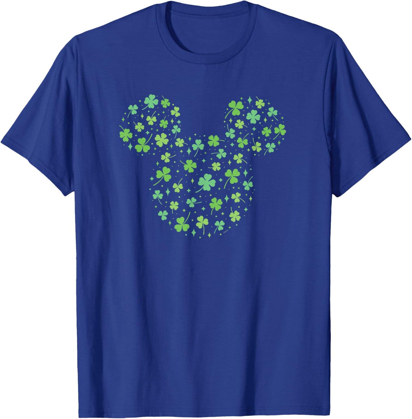Disney Mickey Mouse Icon Shamrock Clovers St Patrick's Day T-Shirt - T-Shirt | Royal