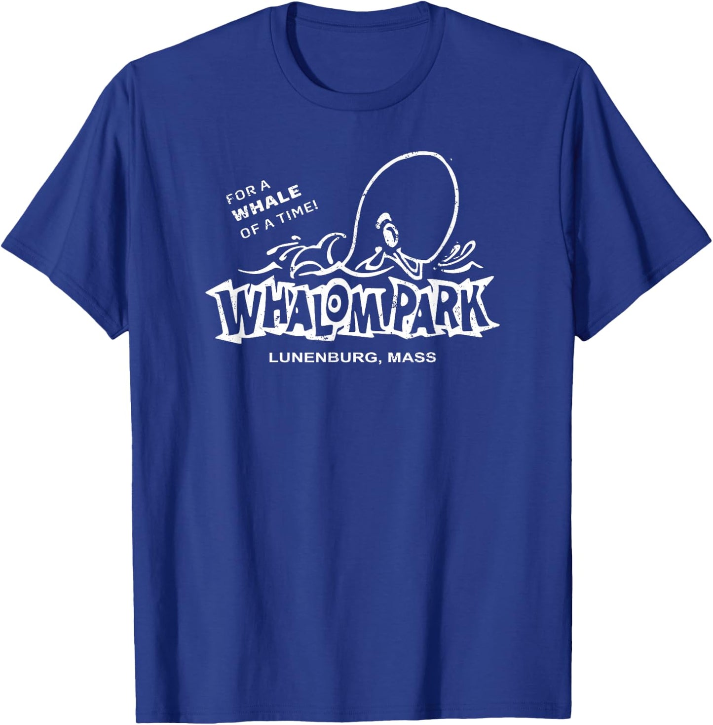 MRS- Whalom Park 1980s Amusement Park -Adults Retro Blue Small T-Shirt - T-Shirt | Royal