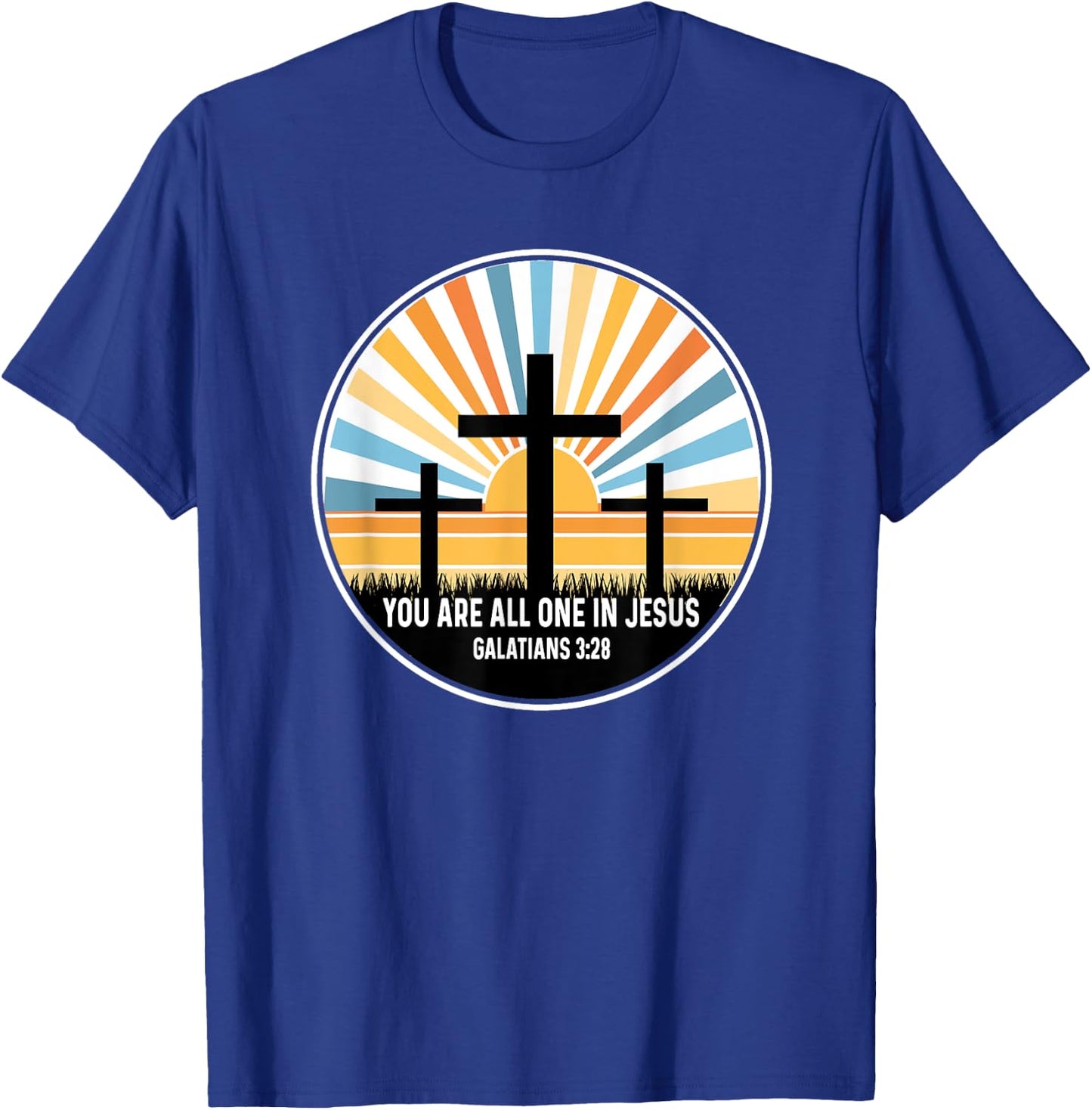 Galatians 3:28 3 28 God Jesus Religious Quote Christian T-Shirt - T-Shirt | Royal