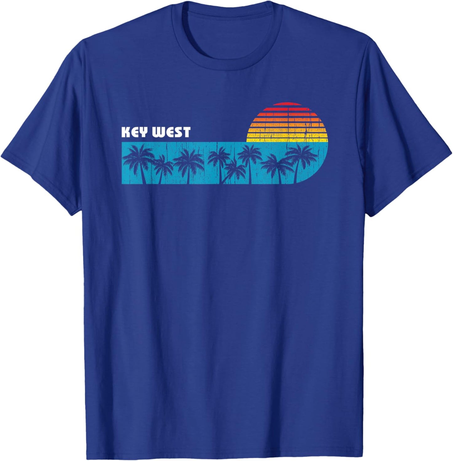 Vintage Key West Florida Keys Boys Vacation Souvenir T-Shirt - T-Shirt | Royal