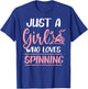 Spinning Class Just a Girl who loves spinning Spin T-Shirt - T-Shirt | Royal