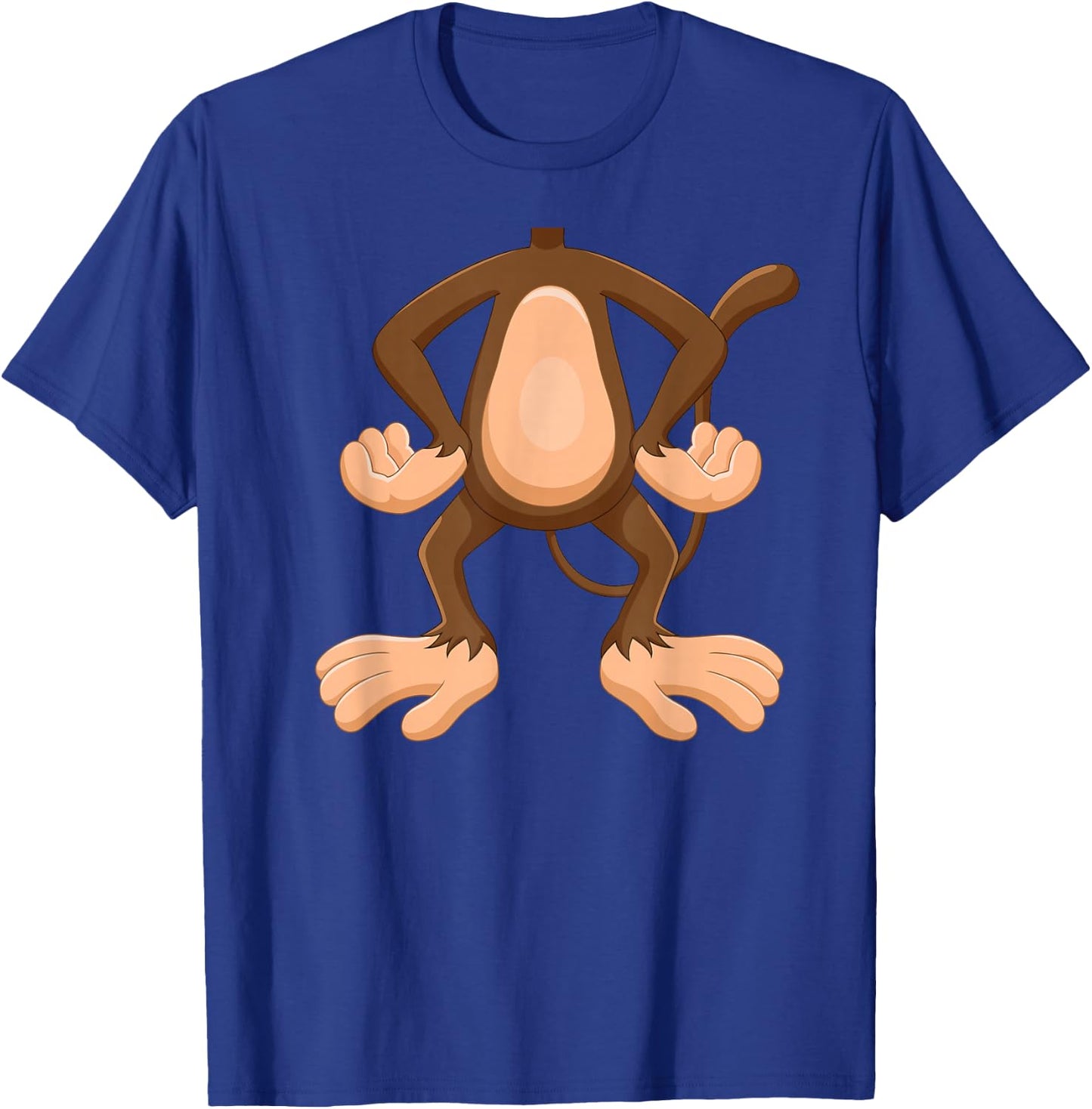 Monkey Costume Cute Boys Girls Zoo T-Shirt - T-Shirt | Royal