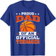 Proud Dad of an Official Teenager 13th Birthday Basketball T-Shirt - T-Shirt | Royal