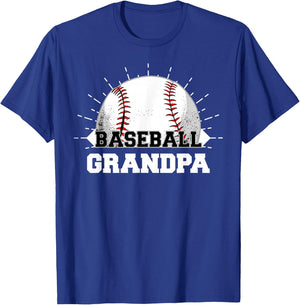 Game Day Sports Lover Funny Baseball Grandpa T-Shirt - T-Shirt | Royal