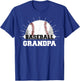 Game Day Sports Lover Funny Baseball Grandpa T-Shirt - T-Shirt | Royal