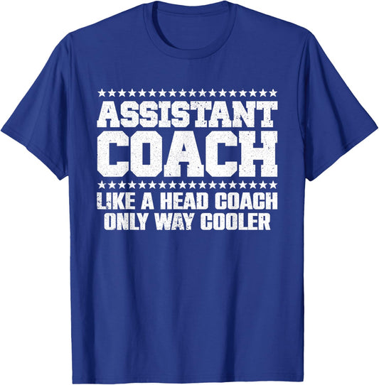 Cool Assistant Coach Women Tennis Softball Coaches T-Shirt - T-Shirt | Royal