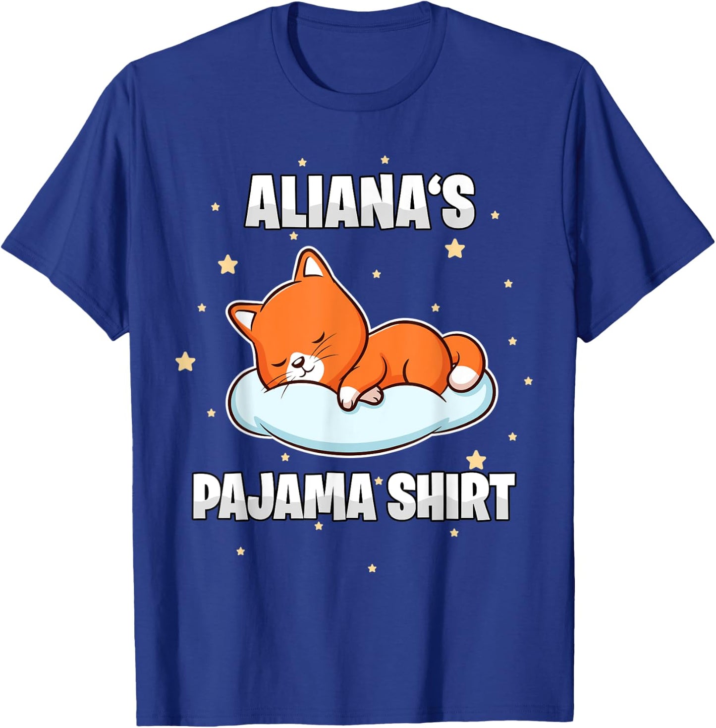 Aliana's Pajama Shirt - Personalized Sleeping T-Shirt - T-Shirt | Royal