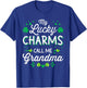 My lucky charms call me grandma for St Patricks day granny T-Shirt - T-Shirt | Royal