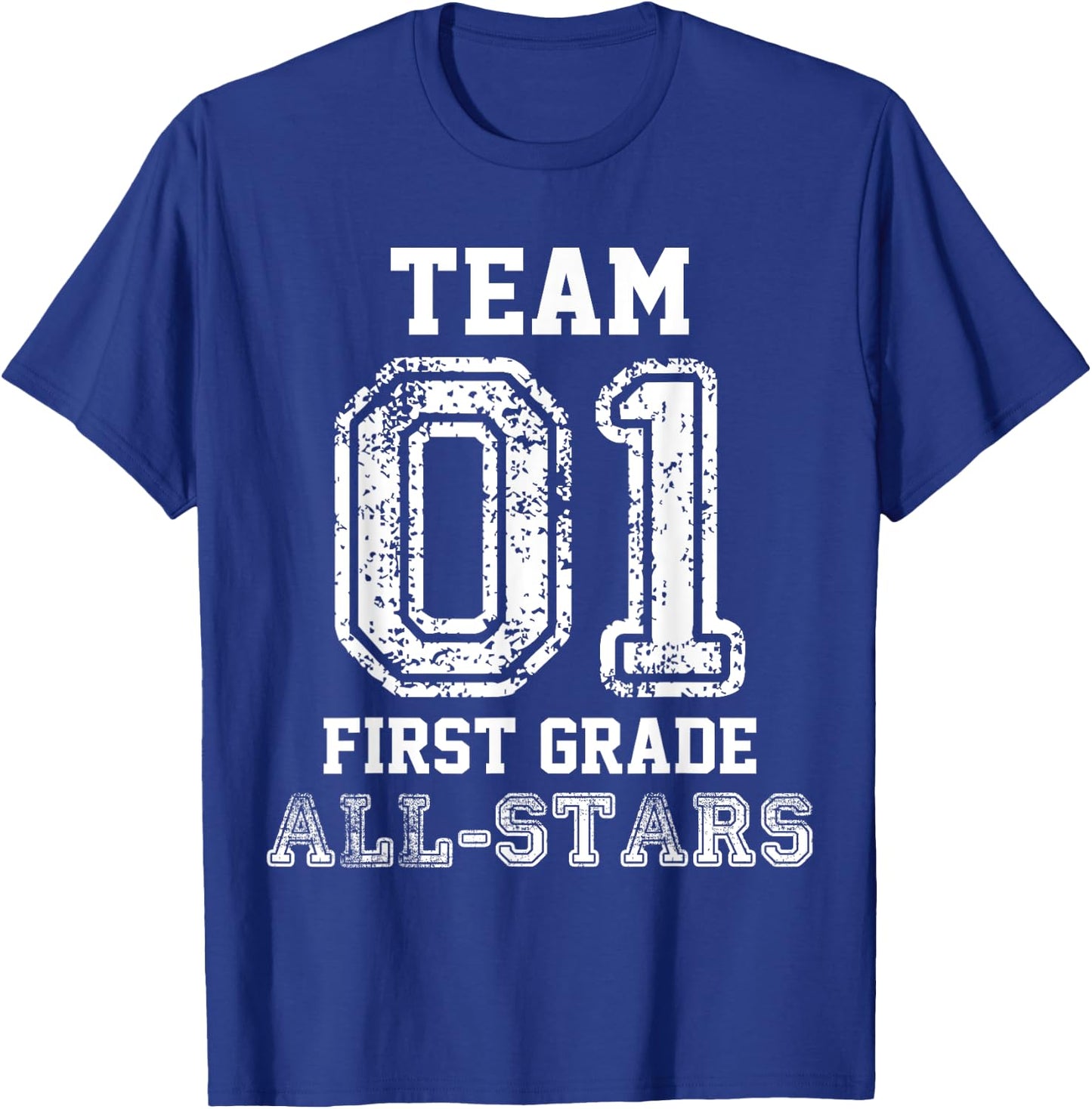 School Team 1st Grade All-Stars Sports Jersey T-Shirt - T-Shirt | Royal
