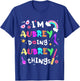 Kids I'm Aubrey Doing Aubrey Things Cute Girls Personalized Name T-Shirt - T-Shirt | Royal