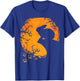 Funny Rabbit Halloween Moon Silhouette Spooky Bunny Lover T-Shirt - T-Shirt | Royal