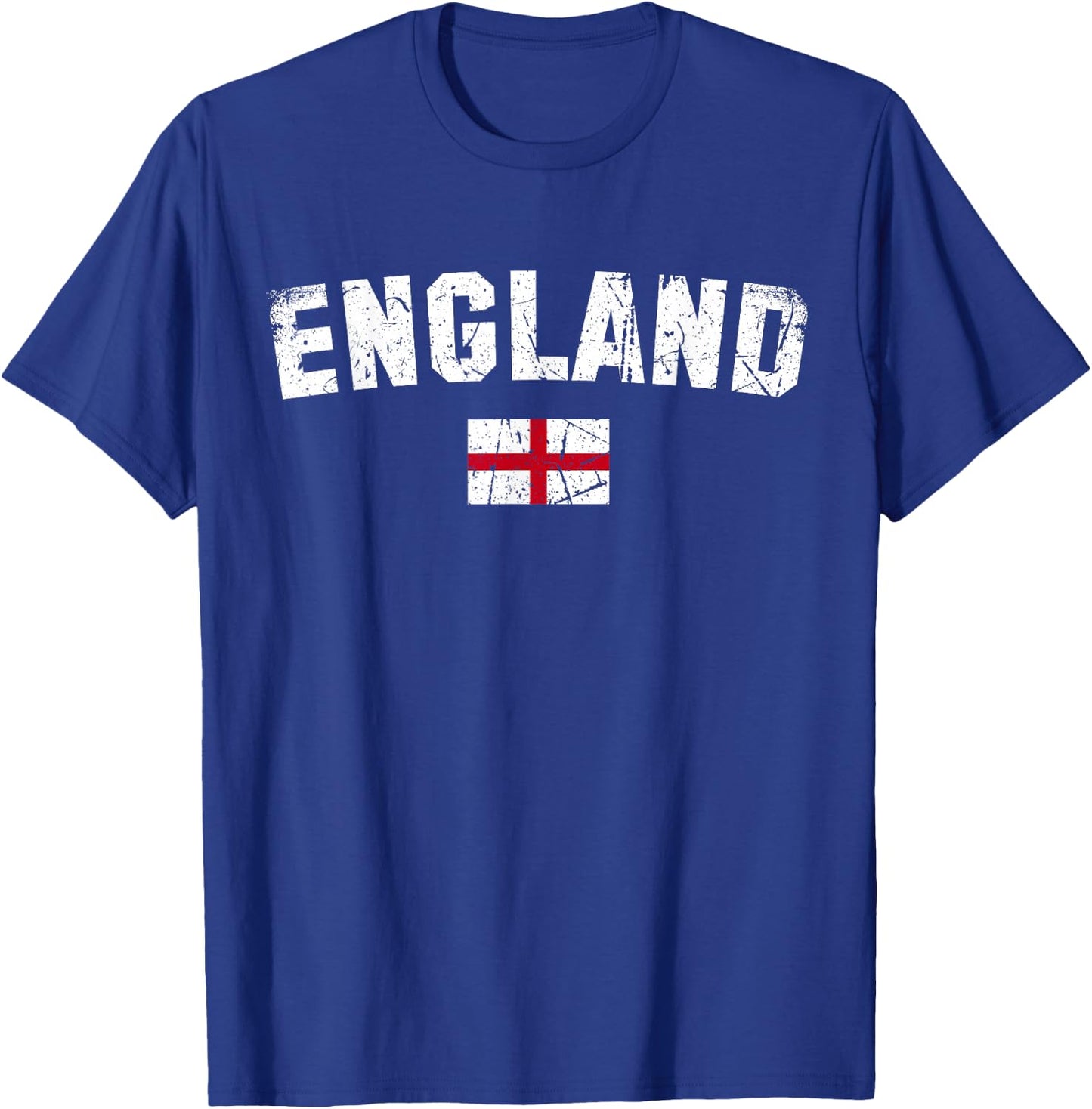 England Flag Vintage | Men Women Kids | England T-Shirt - T-Shirt | Royal
