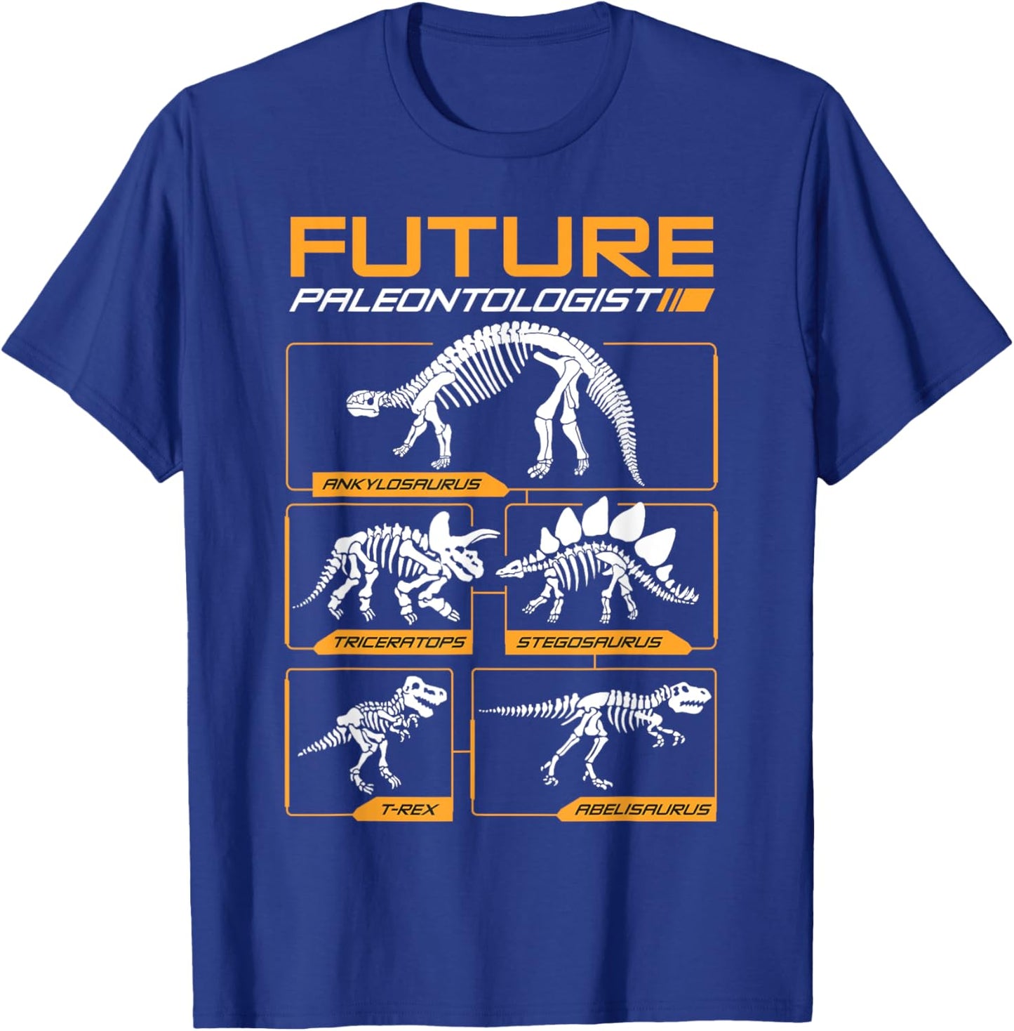 Cool Future Paleontologist Funny Dinosaur Fossil Enthusiast T-Shirt - T-Shirt | Royal
