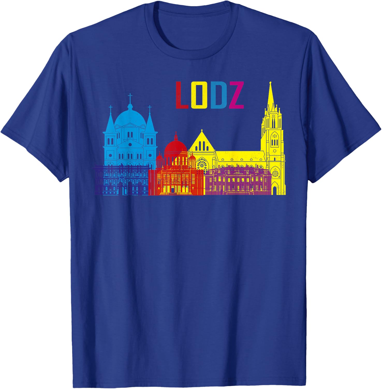 Travel Europe Poland Lodz Polska Polish Vacation Souvenir T-Shirt - T-Shirt | Royal
