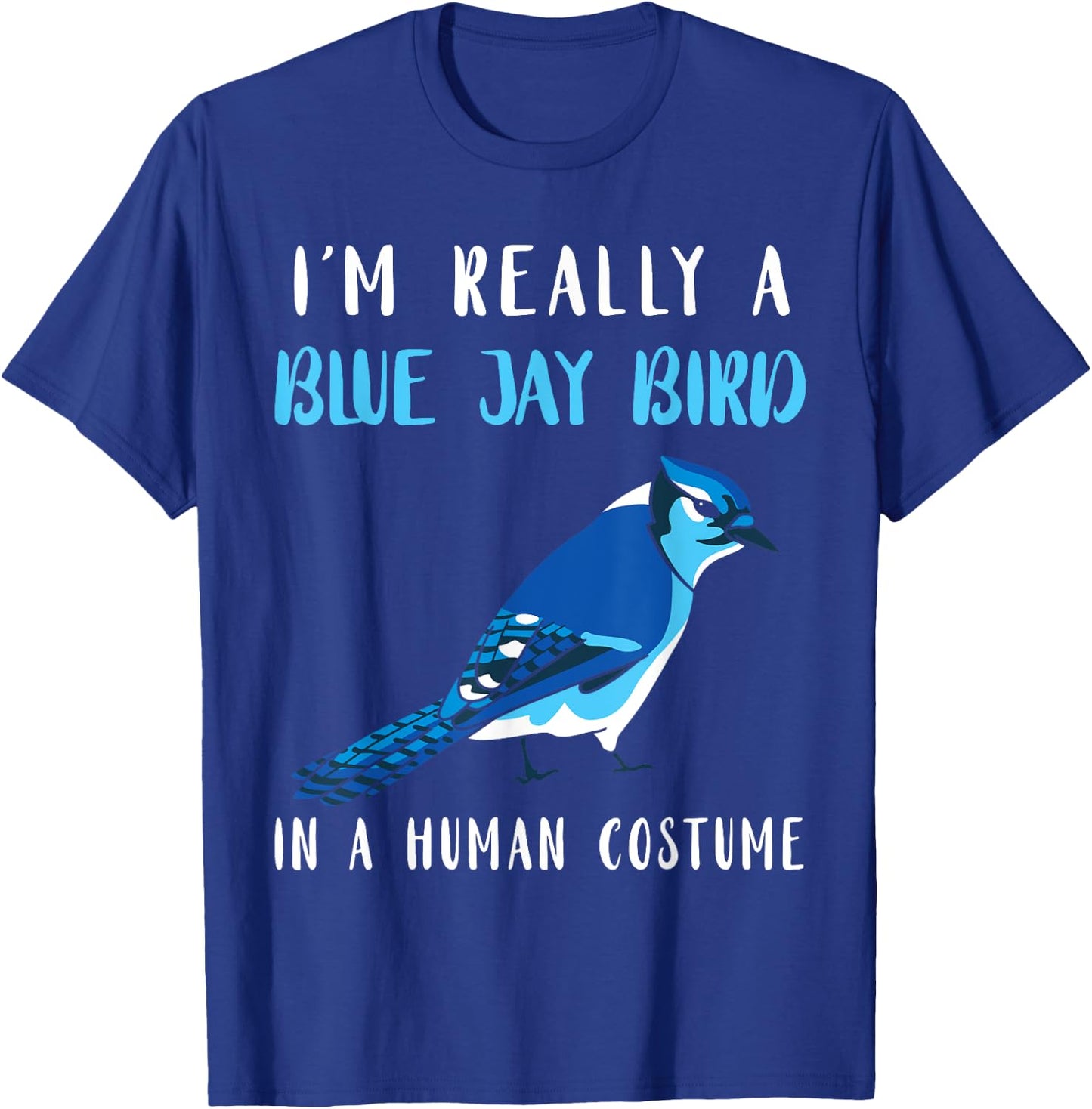 Steller's Jay Blue Jay Bird Human Costume Artistic Animal T-Shirt - T-Shirt | Royal