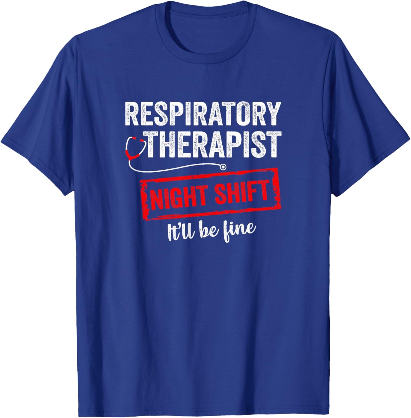 Funny Night Shift Respiratory Therapist Women T-Shirt - T-Shirt | Royal