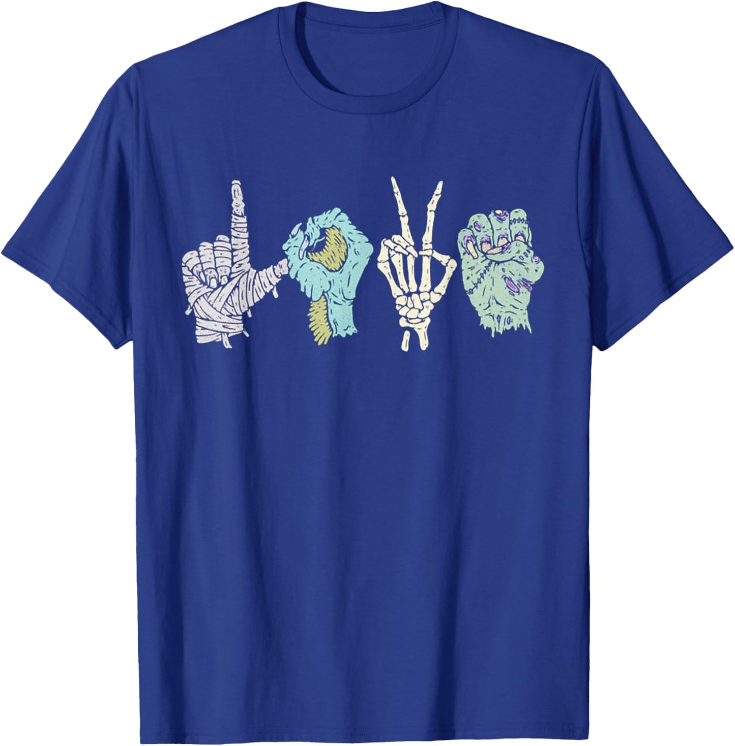 Monster Love Sign Language T-Shirt - T-Shirt | Royal