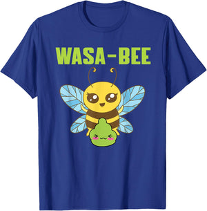 Cute Wasabi Bee Pun Costume Love Spicy Food Japan T-Shirt - T-Shirt | Royal