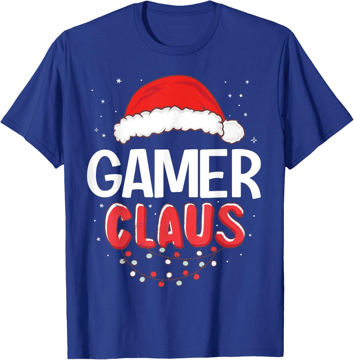 Gamer Santa Claus Christmas Matching Costume T-Shirt - T-Shirt | Royal