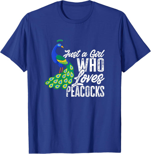 Girls Peacock Just A Girl Who Loves Peacocks