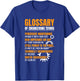 Glossary of Engineering Terms Engineer Definitions Funny T-Shirt - T-Shirt | Royal